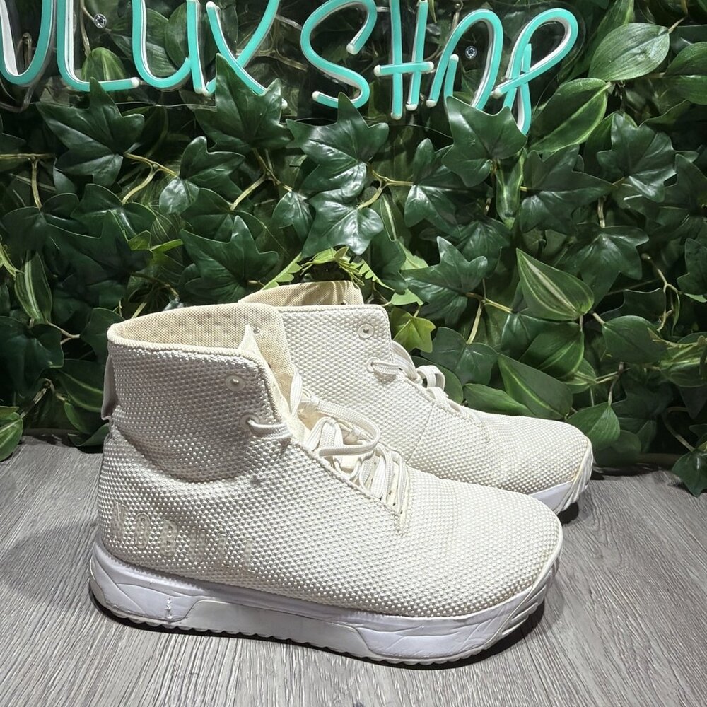 Nobull Impact High Top Women Size 8.5 White Lifting Training Gym Sneakers